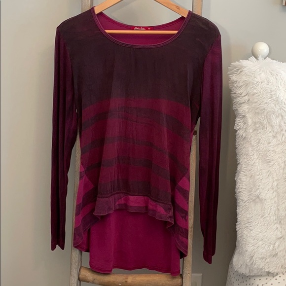 Barbara Lesser Tie Dye High Low Top - Picture 2 of 9